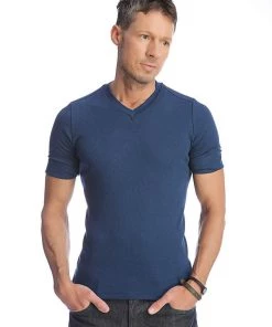 4-rth Hybrid V-Neck (Royal) MEN