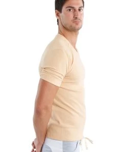 4-rth MEN Hybrid V-Neck (Sand Beige)