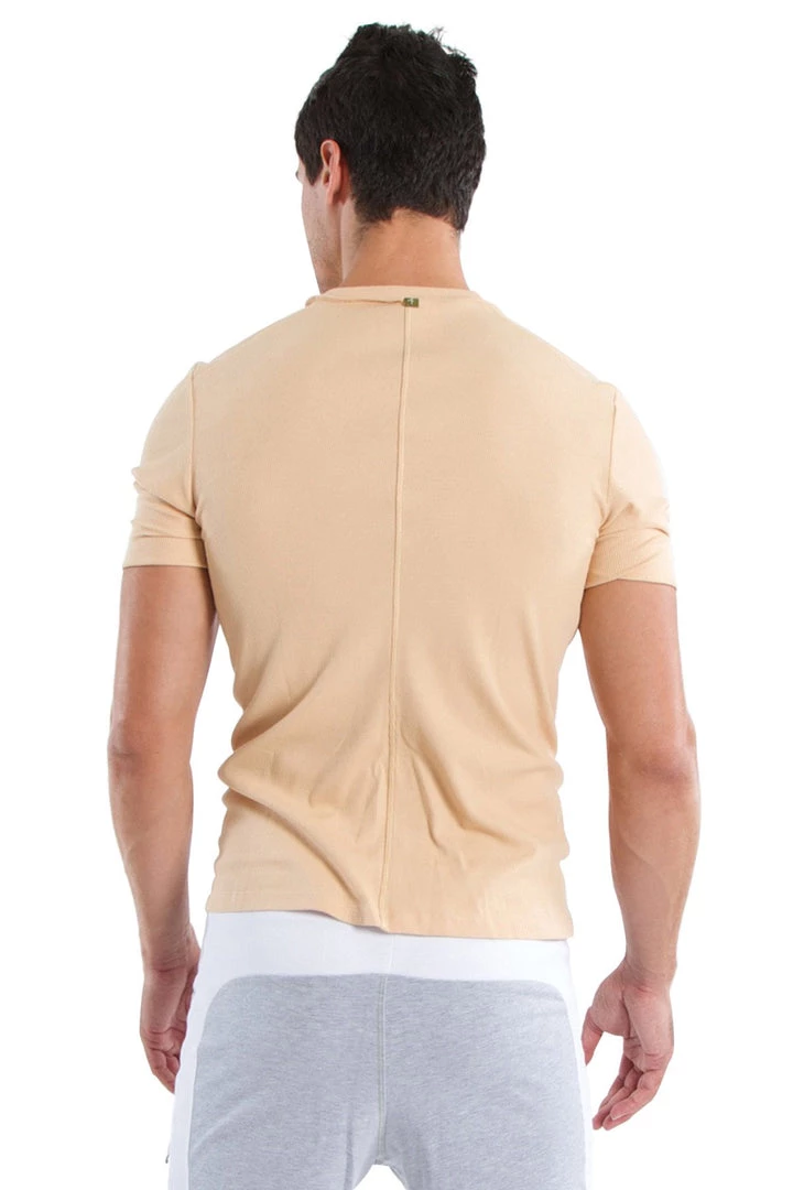 4-rth MEN Hybrid V-Neck (Sand Beige)