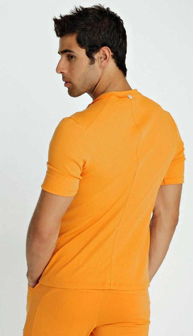 4-rth Hybrid V-Neck (Sun Orange)