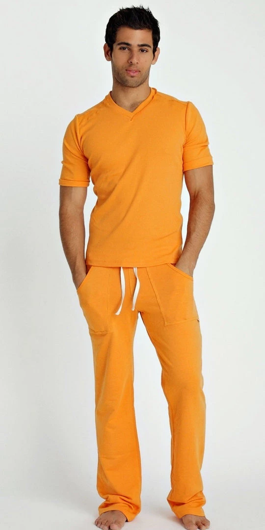 4-rth Hybrid V-Neck (Sun Orange)
