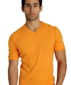 4-rth Hybrid V-Neck (Sun Orange)