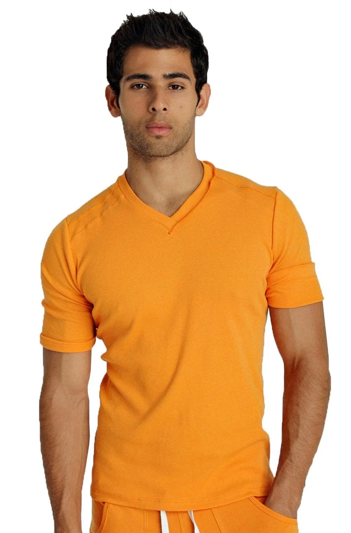 4-rth Hybrid V-Neck (Sun Orange)
