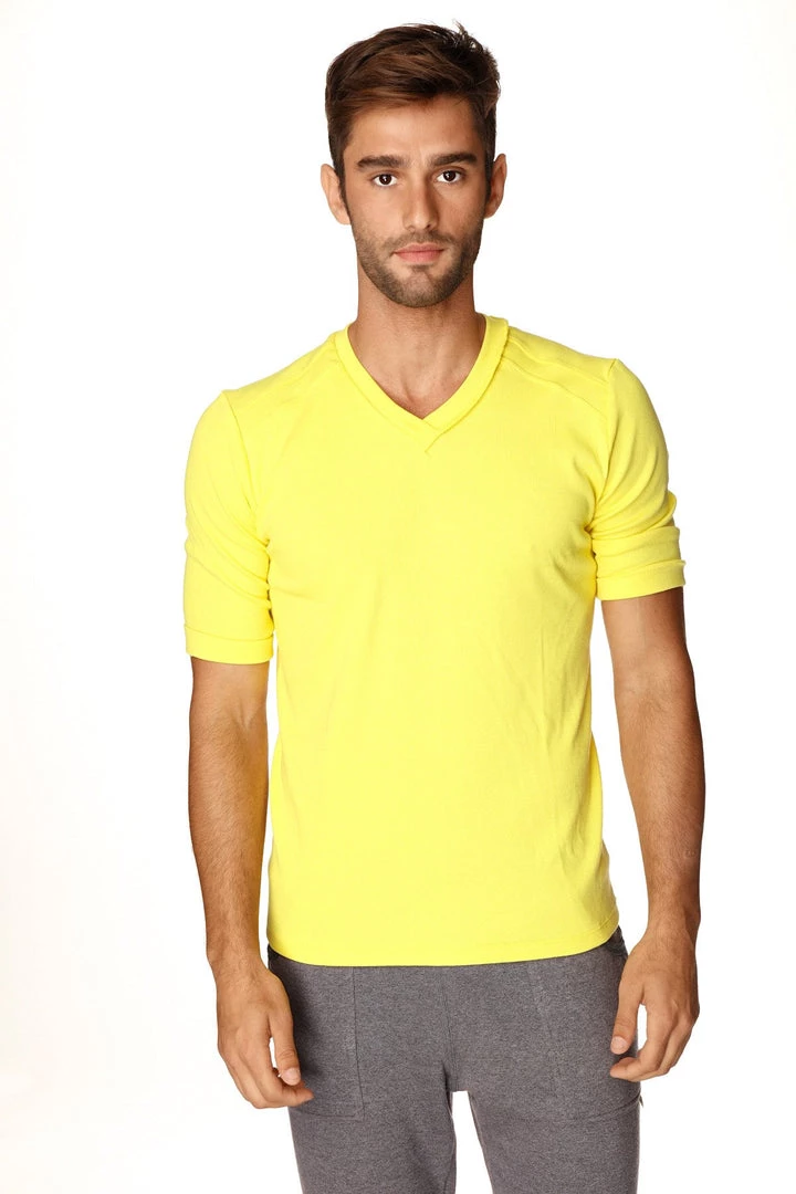 4-rth Hybrid V-Neck (Tropic Yellow) MEN