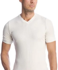 4-rth MEN Hybrid V-Neck (White)