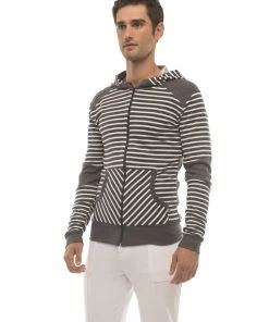 4-rth **Limited Edition** Form-fit Crossover Yoga Track Performance Fleece Hoodie (Charcoal) MEN