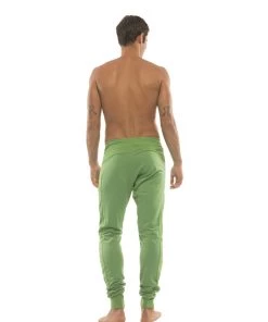 4-rth Long Cuffed Jogger & Yoga Sweat Pants (Bamboo Green)