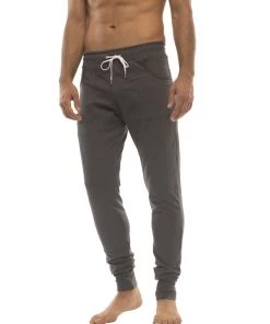 4-rth Long Cuffed Jogger & Yoga Sweat Pants (Charcoal)