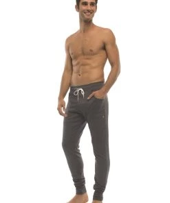4-rth Long Cuffed Jogger & Yoga Sweat Pants (Charcoal)