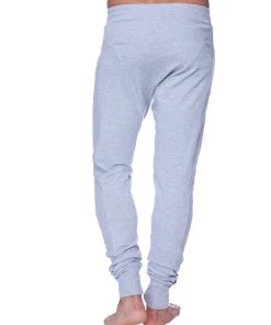 4-rth Long Cuffed Jogger & Yoga Sweat Pants (Heather Grey)