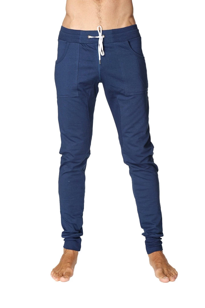 4-rth Long Cuffed Jogger & Yoga Sweat Pants (Royal Blue) MEN