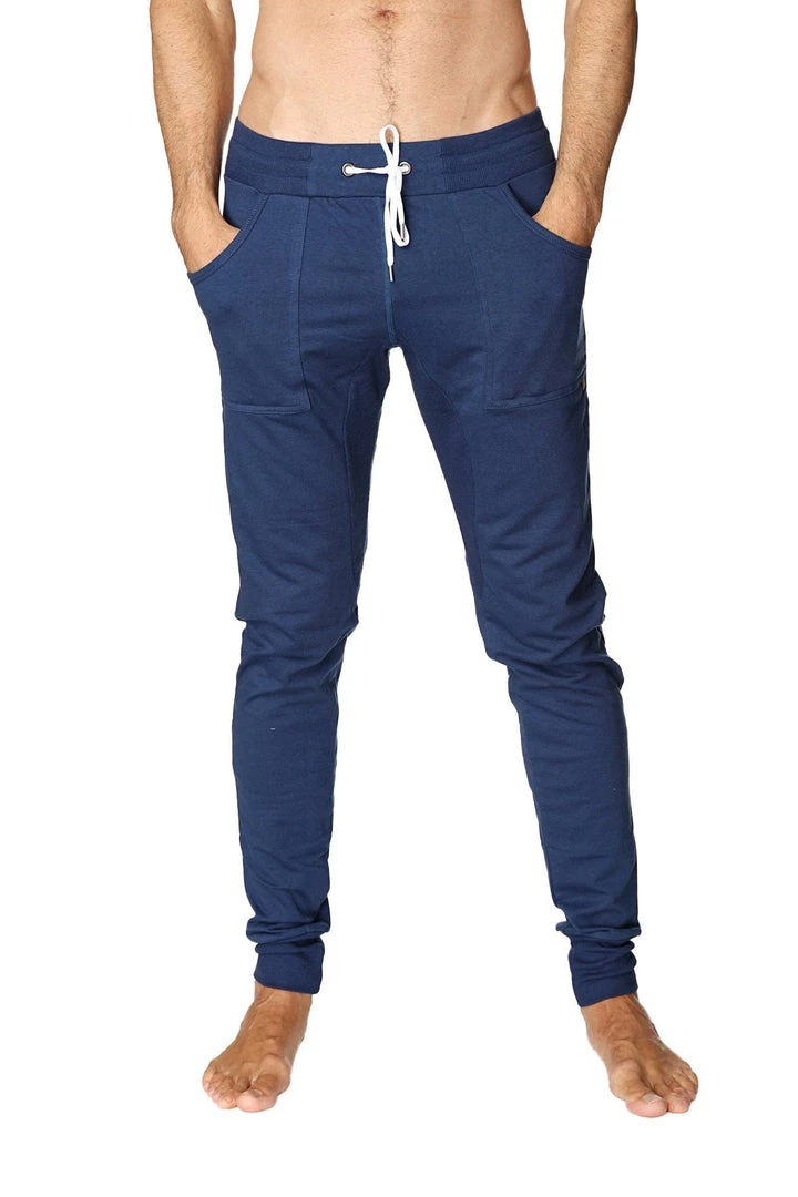4-rth Long Cuffed Jogger & Yoga Sweat Pants (Royal Blue) MEN