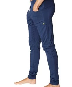 4-rth Long Cuffed Jogger & Yoga Sweat Pants (Royal Blue) MEN