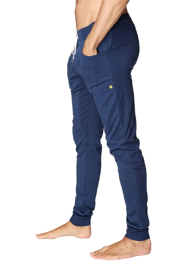 4-rth Long Cuffed Jogger & Yoga Sweat Pants (Royal Blue) MEN