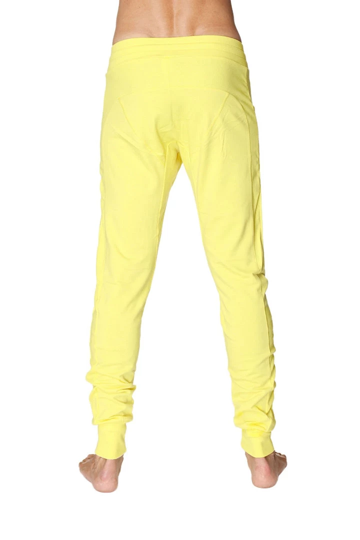 4-rth Long Cuffed Jogger & Yoga Sweat Pants (Tropic Yellow)