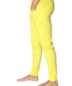 4-rth Long Cuffed Jogger & Yoga Sweat Pants (Tropic Yellow)