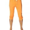 4-rth Mens Cuffed Yoga Pants (Solid Sun Orange)