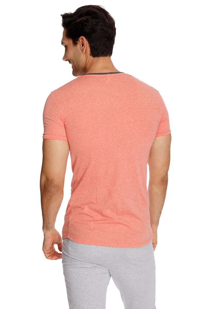 4-rth Perfect Pocket Crew-Neck Tee (Apricot Slub)
