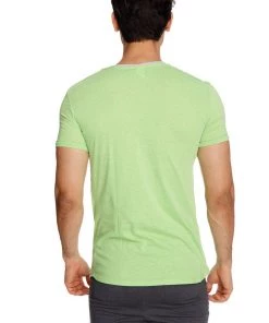 4-rth Perfect Pocket Crew-Neck Tee (Lime Slub)