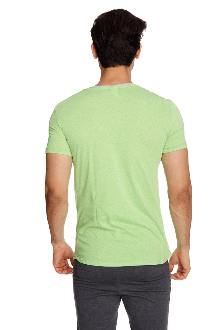 4-rth Perfect Pocket Crew-Neck Tee (Lime Slub)