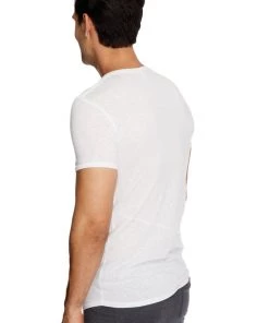 4-rth MEN Perfect Pocket Crew-Neck Tee (White Slub)