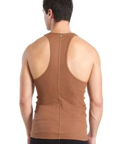 4-rth Racer-back Yoga Tank (Chocolate)