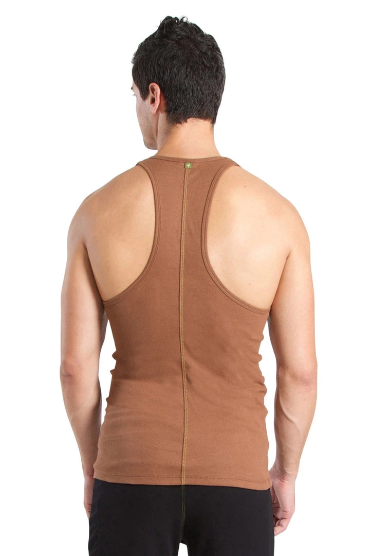 4-rth Racer-back Yoga Tank (Chocolate)