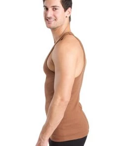 4-rth Racer-back Yoga Tank (Chocolate)