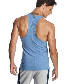 4-rth Racer-back Yoga Tank (Ice Blue)