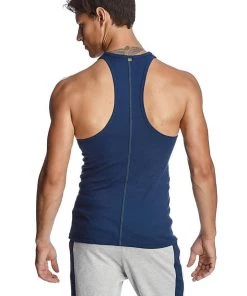 4-rth Racer-back Yoga Tank (Royal Blue) MEN