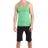 4-rth Racerback Yoga Tank Top (Bamboo Green)