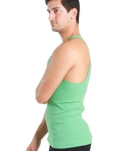 4-rth Racerback Yoga Tank Top (Bamboo Green)