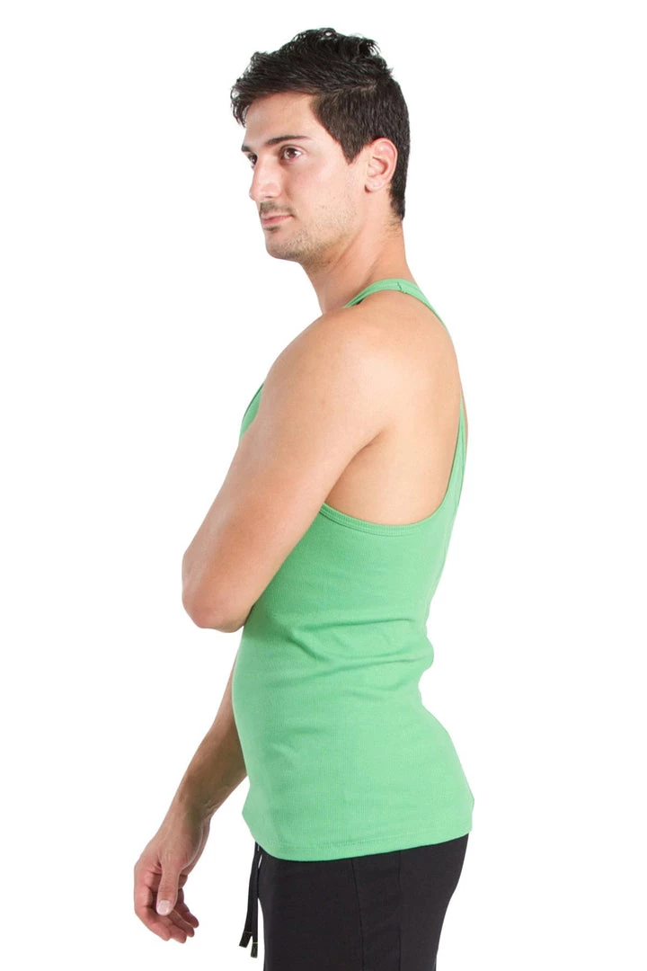 4-rth Racerback Yoga Tank Top (Bamboo Green)