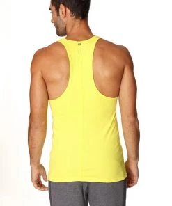 4-rth Racerback Yoga Tank Top (Tropic Yellow)