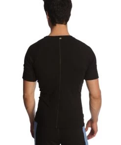 4-rth Raglan Virtual Crew Neck (Black) MEN