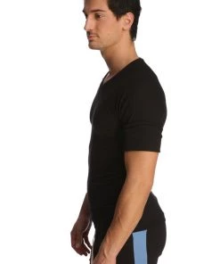 4-rth Raglan Virtual Crew Neck (Black) MEN