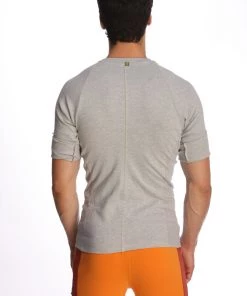 4-rth Raglan Virtual Crew Neck (Heather Grey)