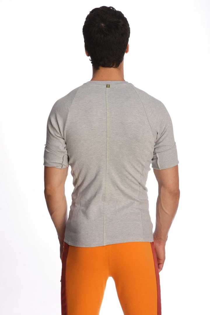 4-rth Raglan Virtual Crew Neck (Heather Grey)