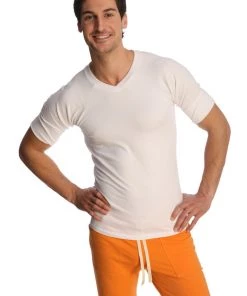 4-rth Raglan Virtual Crew Neck (White) MEN