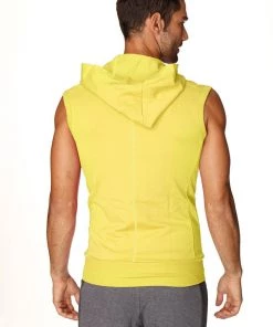 4-rth Sleeveless Yoga Hoodie (Tropic Yellow)