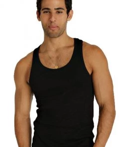 4-rth MEN Sustain Tank Top (Black)