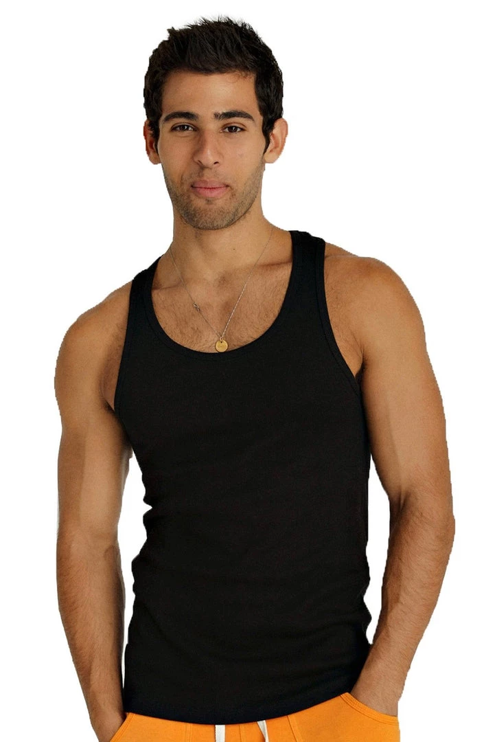 4-rth MEN Sustain Tank Top (Black)
