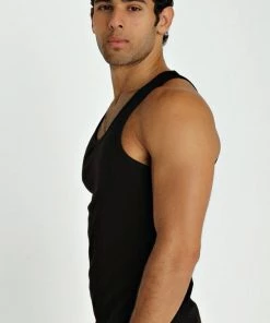 4-rth MEN Sustain Tank Top (Black)