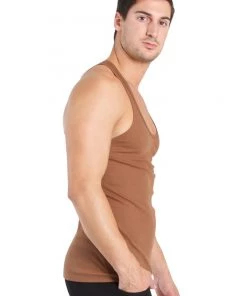 4-rth MEN Sustain Tank Top (Chocolate Brown)