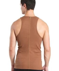 4-rth MEN Sustain Tank Top (Chocolate Brown)