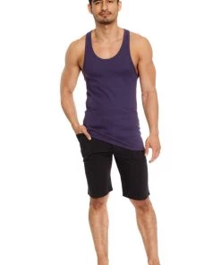 4-rth MEN Sustain Tank Top (Eggplant Purple)
