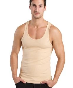 4-rth Sustain Tank Top (Sand Beige) MEN