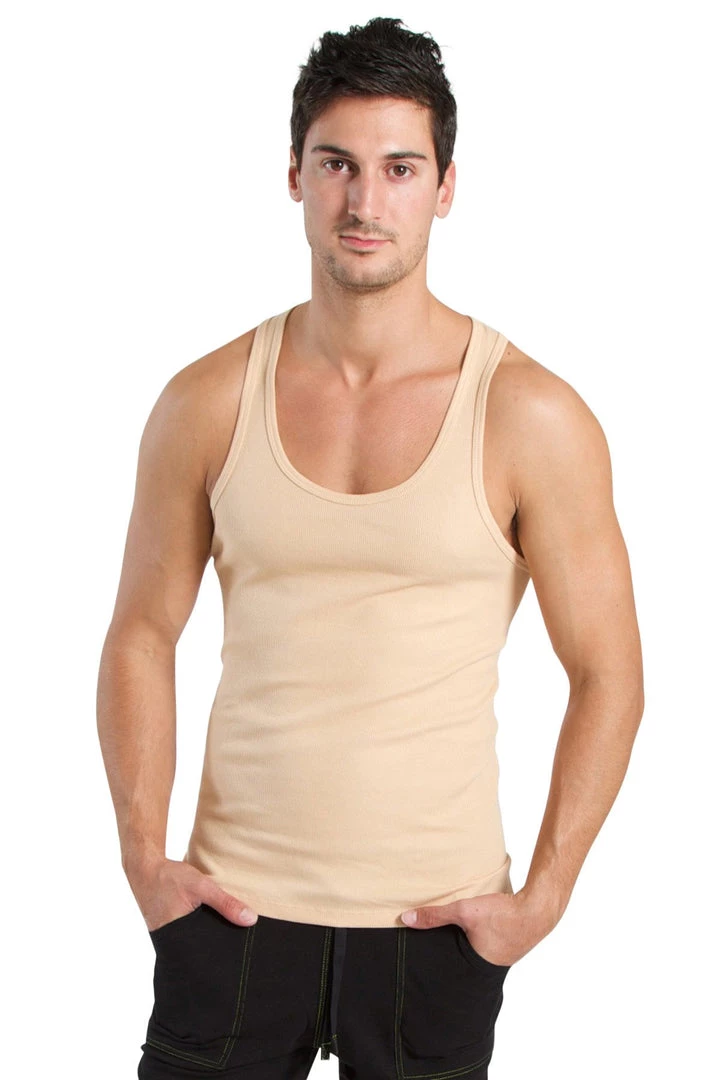 4-rth Sustain Tank Top (Sand Beige) MEN