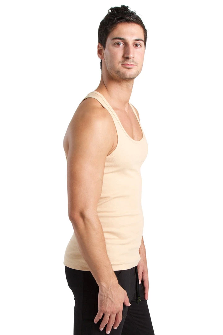 4-rth Sustain Tank Top (Sand Beige) MEN