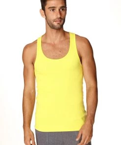 4-rth MEN Sustain Tank Top (Tropic Yellow)